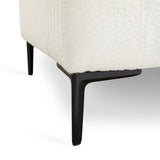 6. "White Boucle Franco Accent Chair - Enhance your home decor with this chic seating choice"