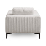 7. "Franco Accent Chair in Grey Linen - Add a touch of sophistication to your living room"