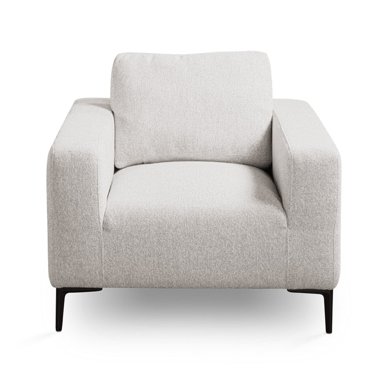 6. "Grey Linen Franco Accent Chair - Relax in style with this chic seating option"
