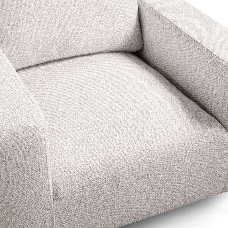 4. "Grey Linen Franco Accent Chair - Ideal for creating a cozy reading nook"