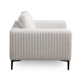 3. "Franco Accent Chair in Grey Linen - Perfect blend of modern design and comfort"