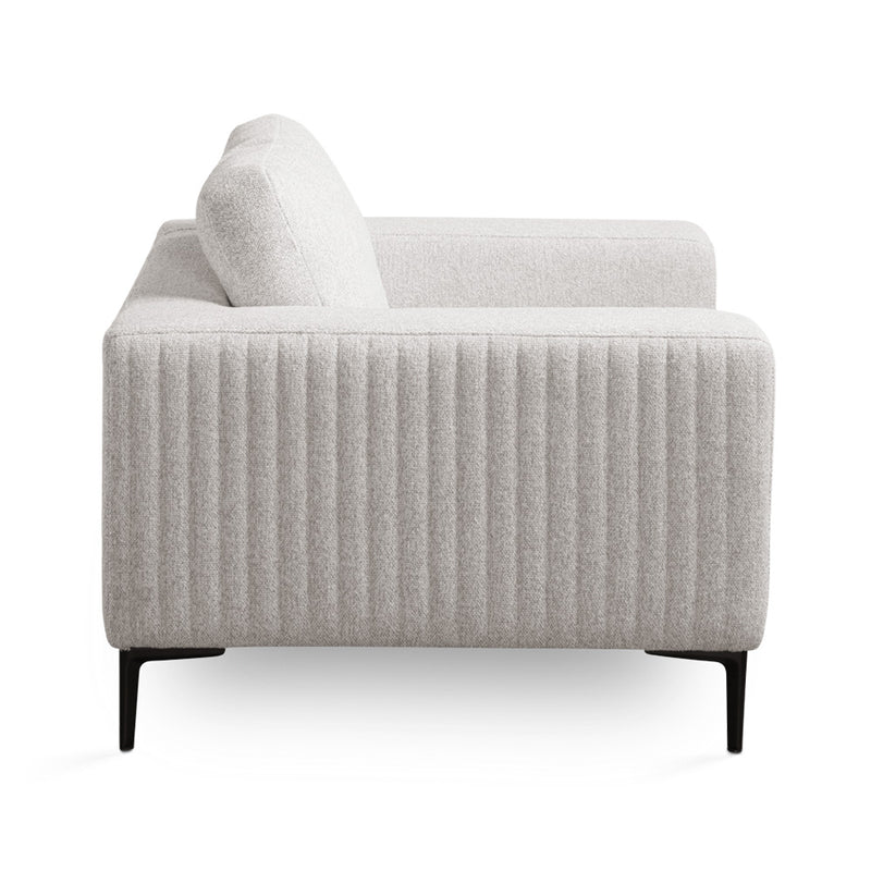 3. "Franco Accent Chair in Grey Linen - Perfect blend of modern design and comfort"