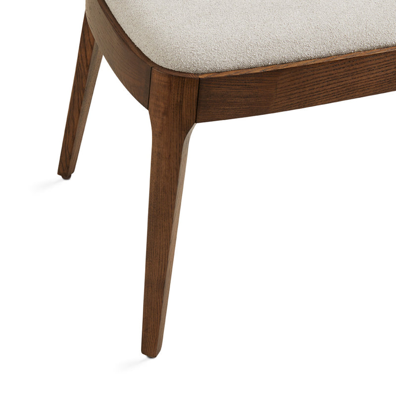 5. Marion Dining Chair: Light Grey Fabric - Enjoy luxurious comfort while dining in style