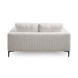 7. "Franco Loveseat in Grey Linen - Create a cozy and stylish seating area with this elegant loveseat"