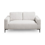 6. "Grey Linen Franco Loveseat - Enhance your living room with this chic and inviting piece"