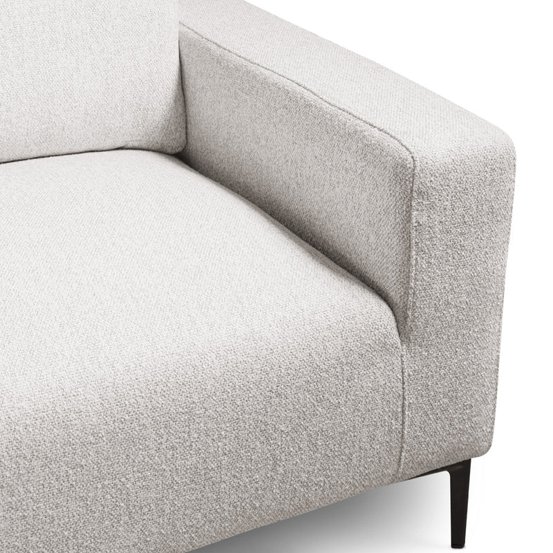 4. "Grey Linen Franco Loveseat - Ideal seating solution for small to medium-sized spaces"