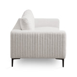 3. "Franco Loveseat in Grey Linen - Perfect blend of modern design and cozy comfort"