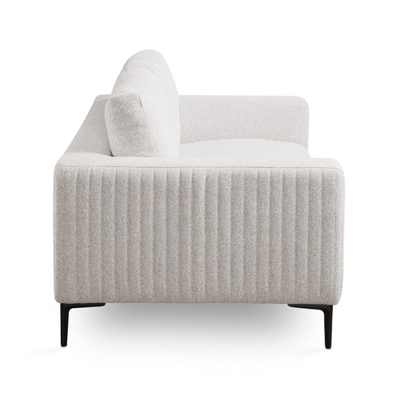 3. "Franco Loveseat in Grey Linen - Perfect blend of modern design and cozy comfort"