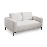 1. "Franco Loveseat: Grey Linen - Elegant and comfortable seating option for your living room"