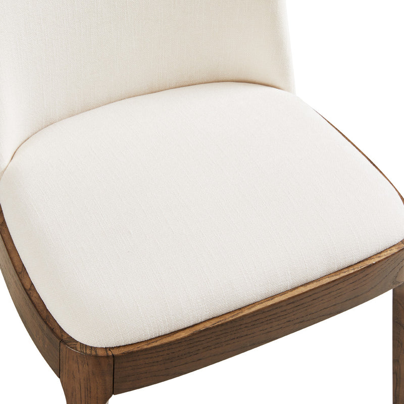 3. "Medium-sized ivory dining chair - Perfect blend of style and functionality"