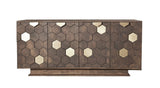 1. "Bailey Sideboard - Cocoa Brown with ample storage space"