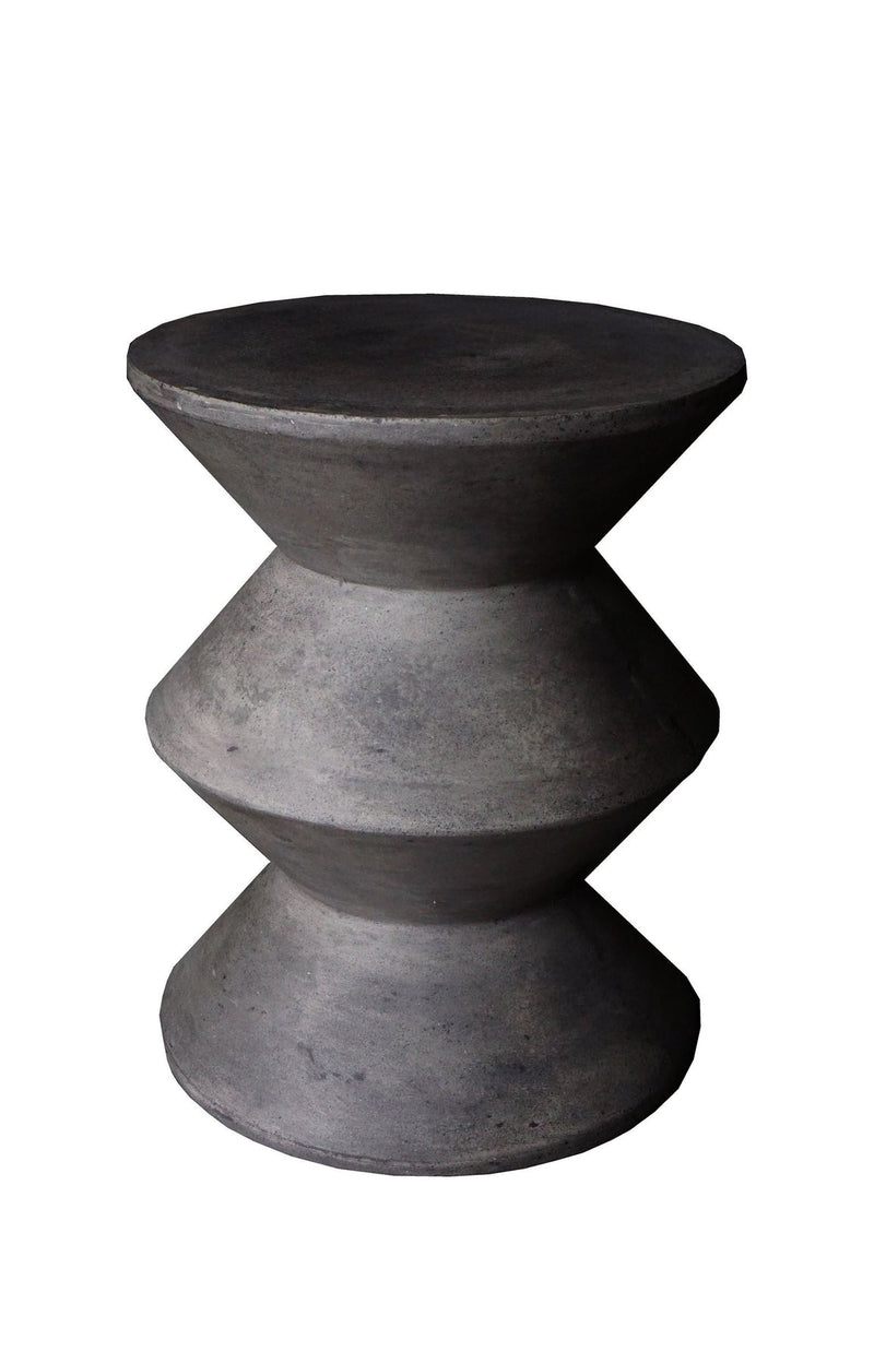 1. "Concrete Inverted Side Table - Dark Grey: Sleek and modern design for contemporary living spaces"