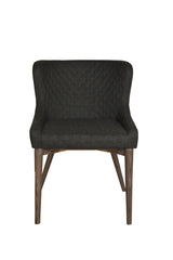 1. "Mila Dining Chair - Dark Grey with comfortable cushioning and sleek design"
