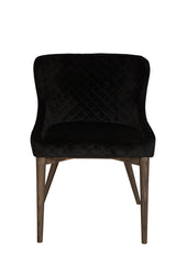 3. "Black Velvet Mila Dining Chair with sturdy construction and modern aesthetic"