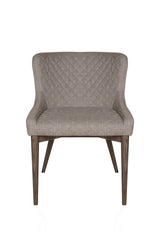 1. "Mila Dining Chair - Light Grey with comfortable cushioning and sleek design"