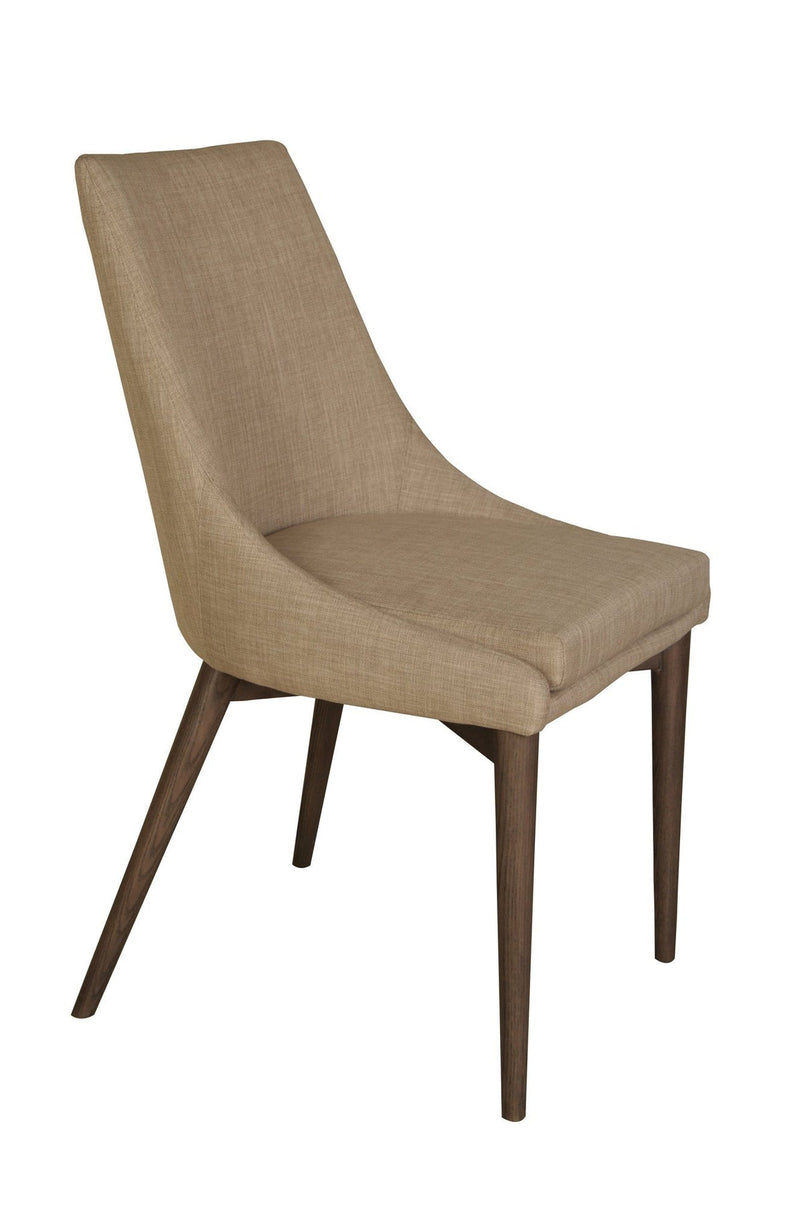 1. "Fritz Side Dining Chair – Beige with comfortable cushioning"