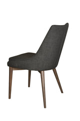 3. "Stylish Fritz Side Dining Chair - Dark Grey with sleek design"