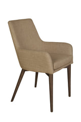 1. "Fritz Arm Dining Chair - Beige with comfortable cushioning"