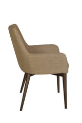 4. "Versatile Fritz Arm Dining Chair - Beige for modern interiors"