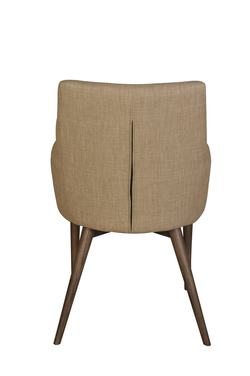 5. "Beige Fritz Arm Dining Chair with ergonomic design for ultimate comfort"
