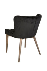 6. "Contemporary Mila Dining Chair - Black Velvet perfect for modern home interiors"