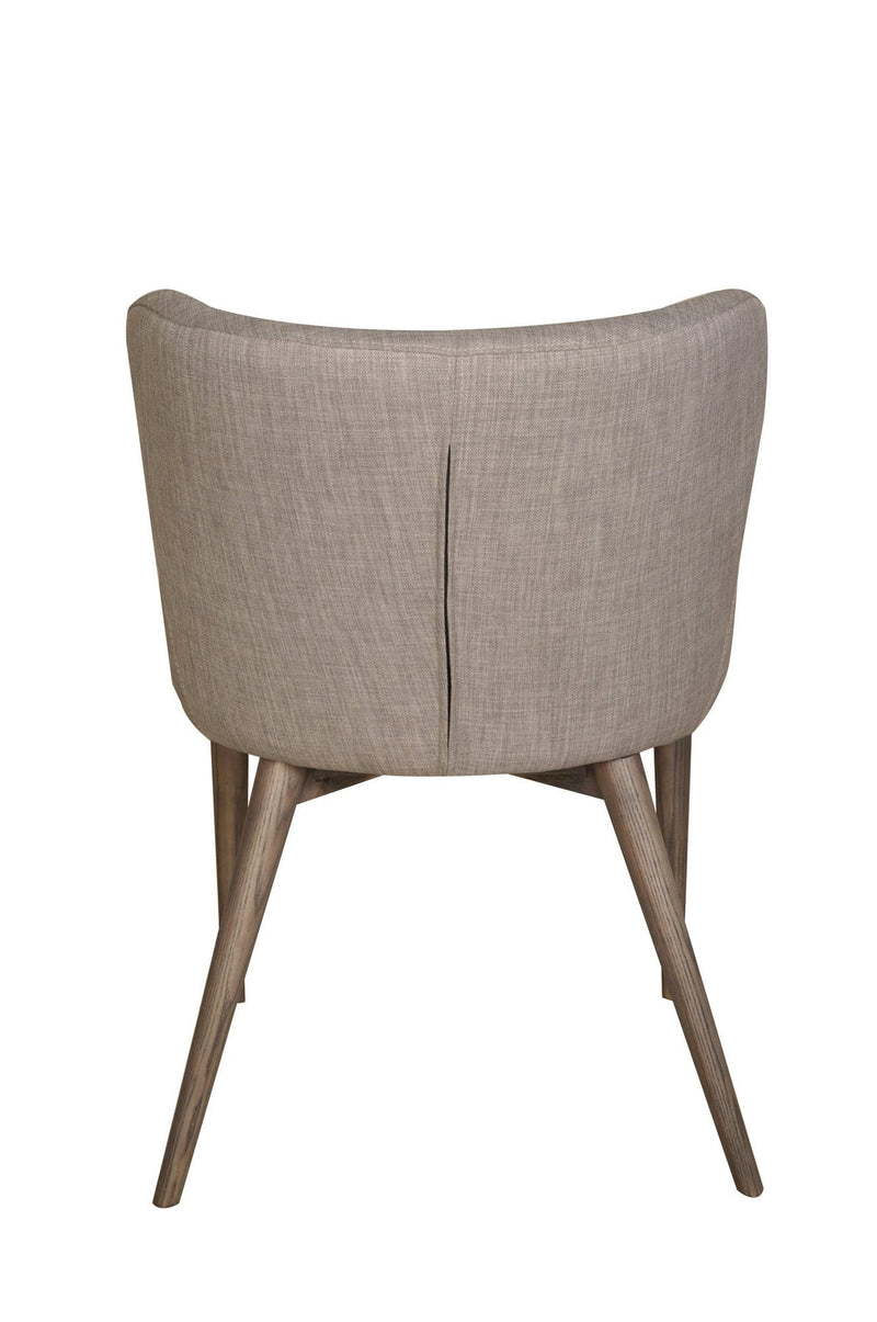 5. "Mila Dining Chair - Light Grey with durable upholstery and easy maintenance"