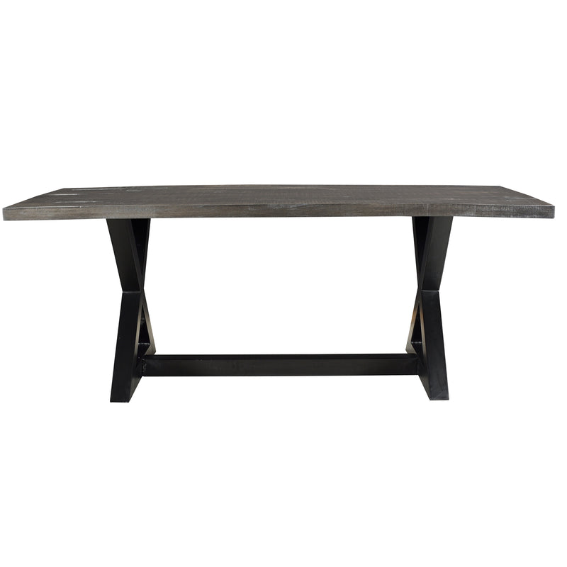 4. "Distressed Grey Dining Table - Stylish and functional centerpiece for your dining room"