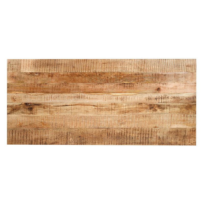 6. "Zax Dining Table - Natural and Black finish adds a touch of elegance to your space"