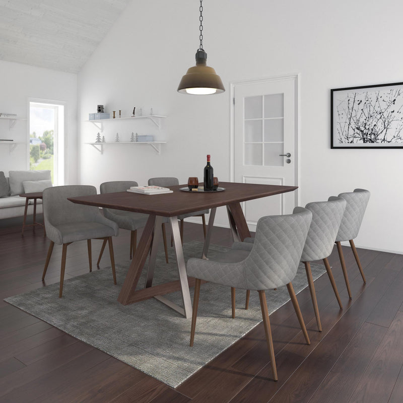 2. "Walnut dining table - Perfect addition to your dining room decor"