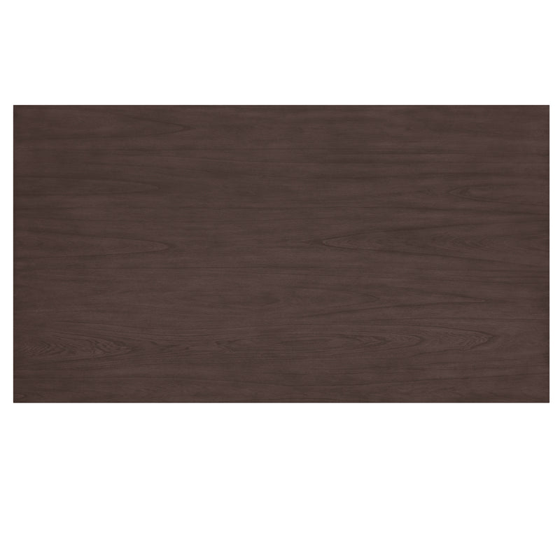 5. "Walnut rectangular table - Sleek and modern design to enhance your dining space"