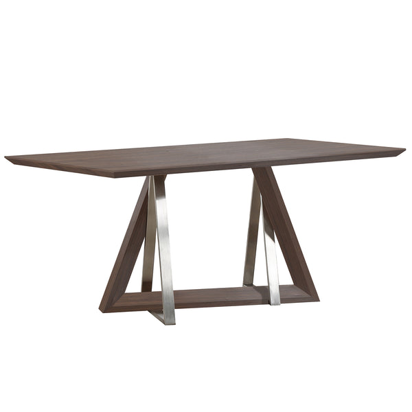 1. "Drake Rectangular Dining Table in Walnut - Elegant and sturdy dining table for your home"