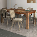 2. "Dark Sheesham Dining Table - Perfect addition to any dining room"