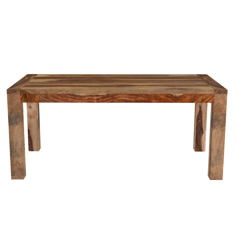 3. "Krish Dining Table - Crafted from high-quality dark sheesham wood"