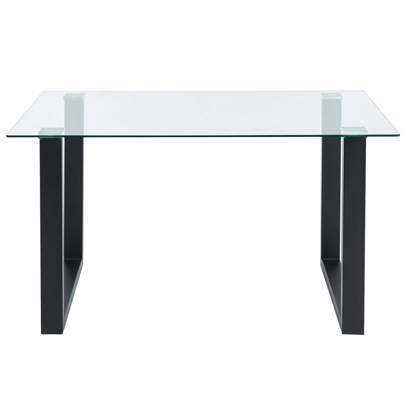 4. "Durable and elegant Franco Rectangular Dining Table in Black - Built to last"