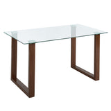 1. "Franco Rectangular Dining Table in Walnut - Elegant and versatile dining table"