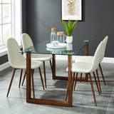 5. "Franco Rectangular Dining Table in Walnut - Sleek design for contemporary interiors"