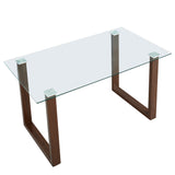 6. "Versatile walnut dining table - Franco Rectangular Dining Table for various dining styles"