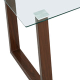 7. "Franco Rectangular Dining Table in Walnut - Enhance your dining space with sophistication"