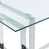 6. "Eros Dining Table in Silver - Crafted with high-quality materials"