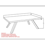 8. "Modern and sleek dining table - Virag Rectangular Table in Natural wood"