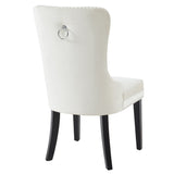3. "Set of 2 Rizzo Side Chairs in Velvet - Perfect for modern dining spaces"