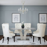 4. "Rizzo Side Chair, Velvet Upholstery - Luxurious and durable seating option"