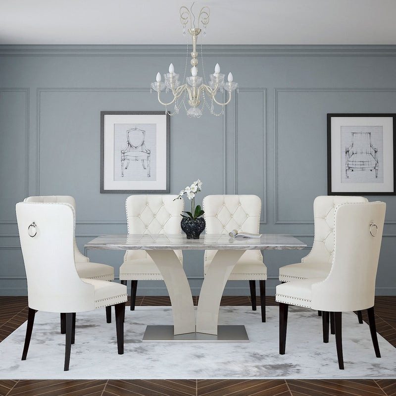 4. "Rizzo Side Chair, Velvet Upholstery - Luxurious and durable seating option"