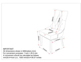 8. "Rizzo Side Chair, Velvet Finish - Ideal for both formal and casual settings"
