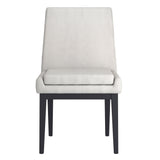 5. "Cortez Dining Chair, Set of 2, Beige Fabric and Black - Sleek design and durable construction for long-lasting use"