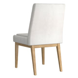 3. "Shop the Cortez Dining Chair, Set of 2, in Beige Fabric and Natural - Perfect for modern and traditional interiors"
