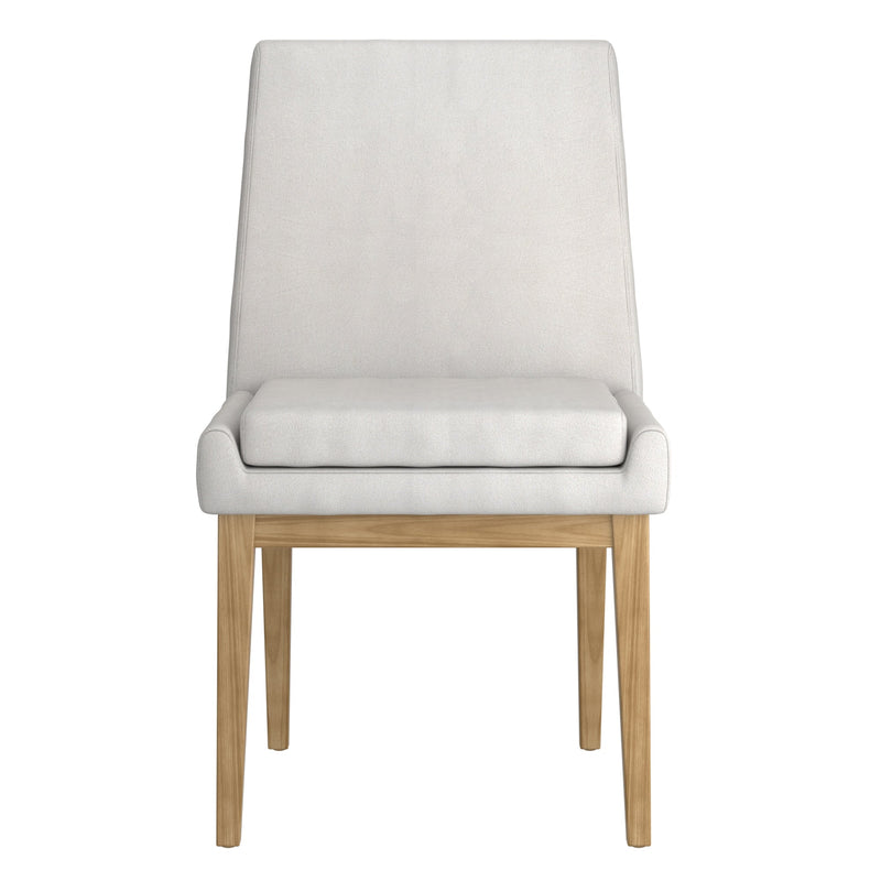 5. "Cortez Dining Chair, Set of 2, Beige Fabric and Natural - High-quality craftsmanship and timeless design"