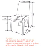 8. "Beige Fabric and Natural Cortez Dining Chair, Set of 2 - Durable and stylish seating solution for your home"