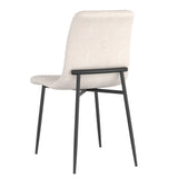 3. "Brixx Dining Chair, Set of 2 in Beige Fabric and Black - Perfect blend of style and functionality"