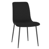 1. "Brixx Dining Chair, Set of 2, in Black Faux Leather and Black - Sleek and stylish seating option"